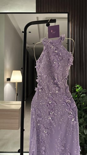 فستان موف فخم