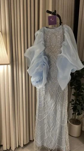 فستان سهره سماوي فخم