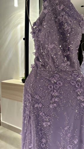 فستان موف فخم