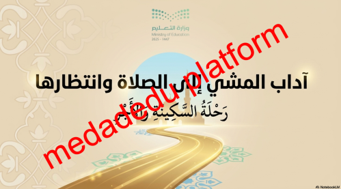 الفقة الدرس التاسع آداب المشي إلى الصلاة و انتظارها