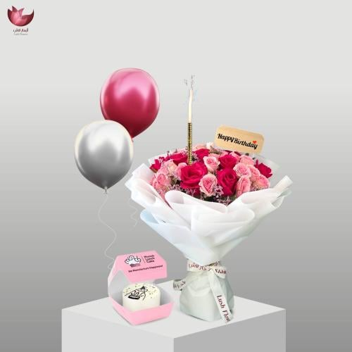 بوكيه ورد - مجموعة عيد الميلاد المبهجة