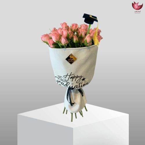 باقة ورد تخرج هبة مبروك التخرج