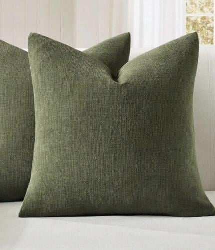 غطاء مخده اخضر غامق