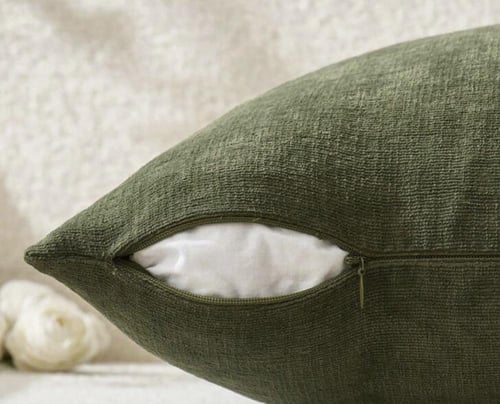 غطاء مخده اخضر غامق