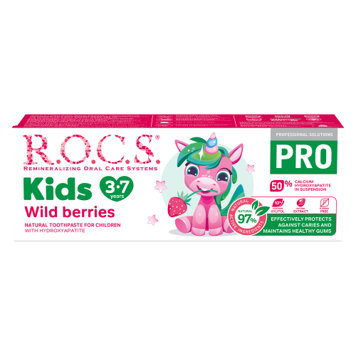ROCS Pro Toothpaste For Kids 3-7 Years With Wild Berries - 45 g