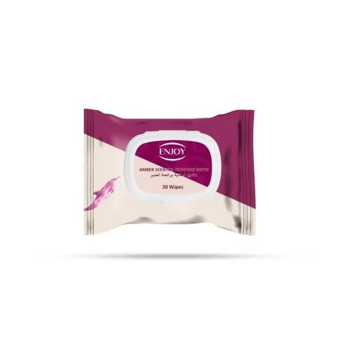 Enjoy Feminine Wet Wipes With Amber Scent 20 pcs