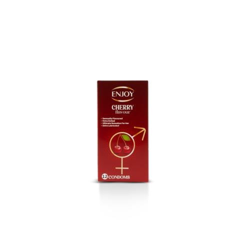 Enjoy Condoms With Cherry Flavour 12 pcs