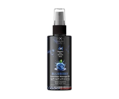 X-Night Delight 4x1 Luxurious Massage Oil Blueberr...