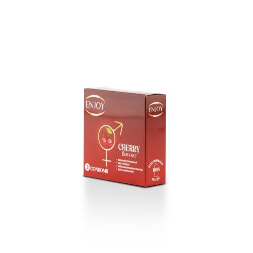 Enjoy Condoms With Cherry Flavour 3 pcs