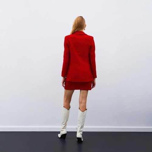 جاكيت احمر رسمي انيق