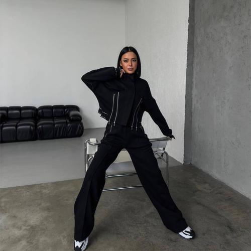 طقم كاجوال جاكيت مع بنطلون