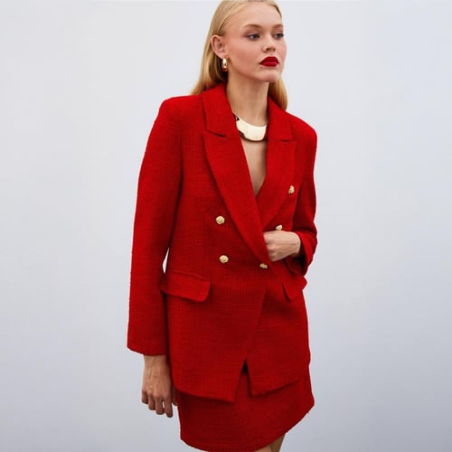 جاكيت احمر رسمي انيق