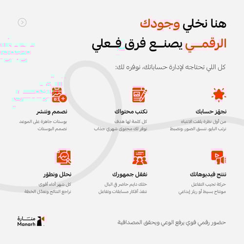 خدمة إدارة حسابات التواصل الاجتماعي – بناء حضور رق...