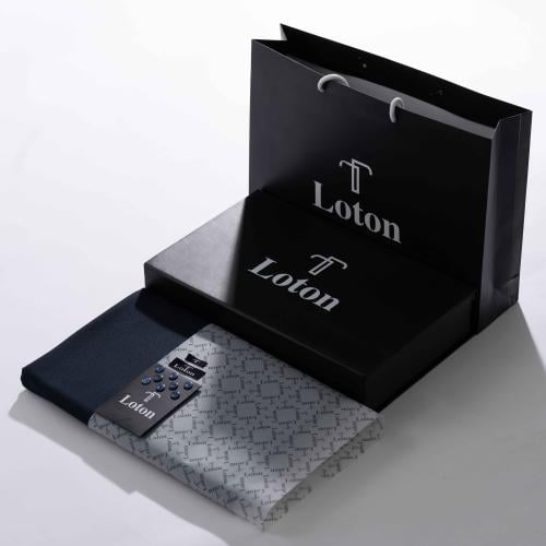 قماش شتوي خلية لون كحلي غامق