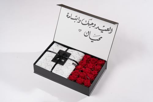 بكس إهداء قماش +تغليف أنيق