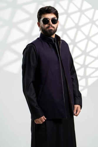 سديري جوخ دبل فيس بيجxموف غامق