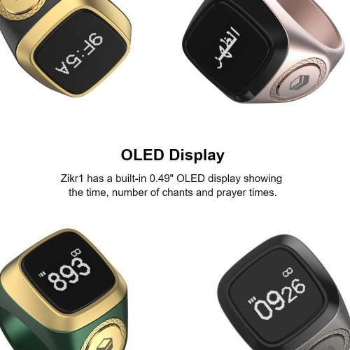 Iqikiss سبائك الألومنيوم الرقمية Tasbih شاشة OLED...
