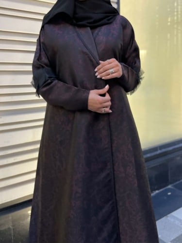 عباية عنابي من التفتا الفاخر (R)