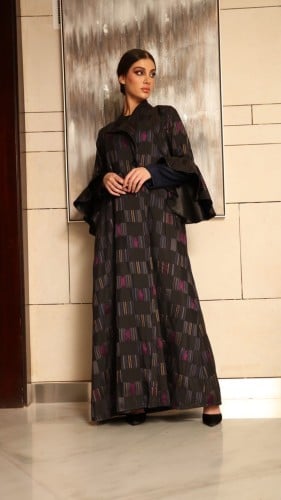 عباية من التفتا بالالوان متناغمة (R)