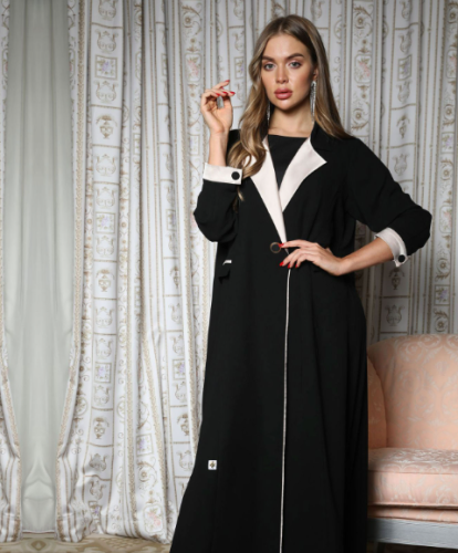 عباية كريب سوداء