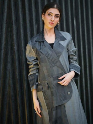 جاكيت عبايه من الجينز الالماني