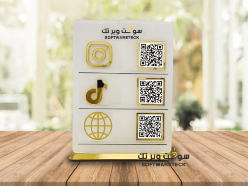 استاند اكريليك لحساباتك - انستقرام - تيك توك - موق...