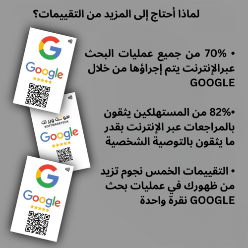 بطاقة تقييم قوقل ماب NFC