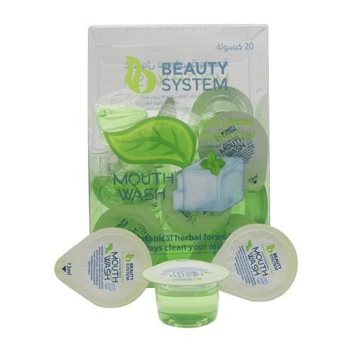 بيوتي سستم غسول الفم بالكبسولات المتطورة بنكهة الن...