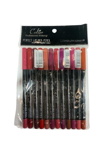 مجموعة أقلام تحديد شفاه كولير - 12 لونًا جذابًا لت...