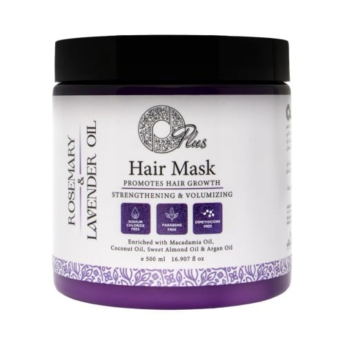 او بلس - ماسك وحمام زيت للشعر بزيت اكليل الجبل وال...