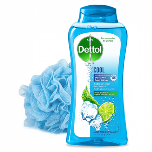 غسول الجسم كوول من ديتول مع ليفة - 250مل