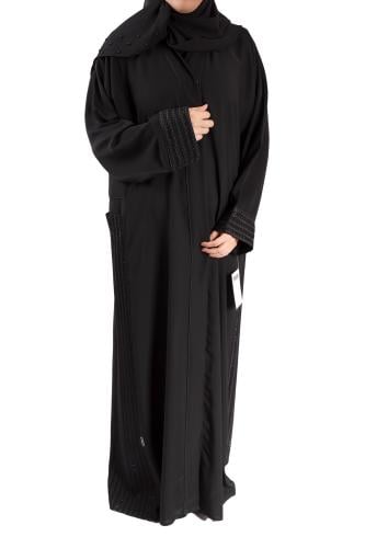 عباية جيوب مع تطريز