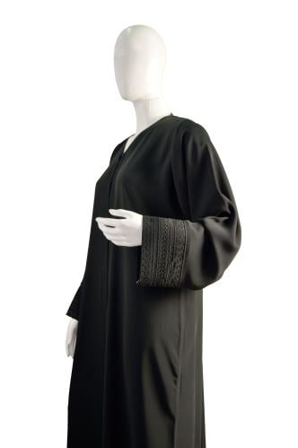 عباية سوداء فخمة وجذابة من ماركة بدون اسم، مصنوعة...