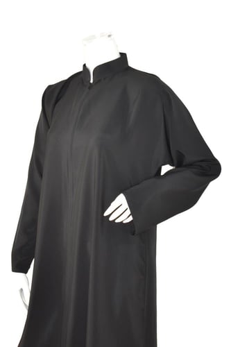 عباية قماش بدون اسم المميز مع ياقة-عباية فقط