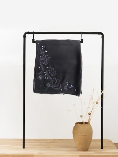 طرحة "بدون اسم" قماش ياباني درجة أولى بتطريز يدوي...