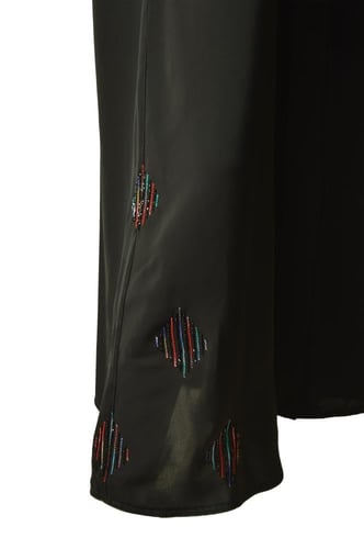 عباية بدون اسم حرير كوري فاخرة بتطريز الغرز المتقا...