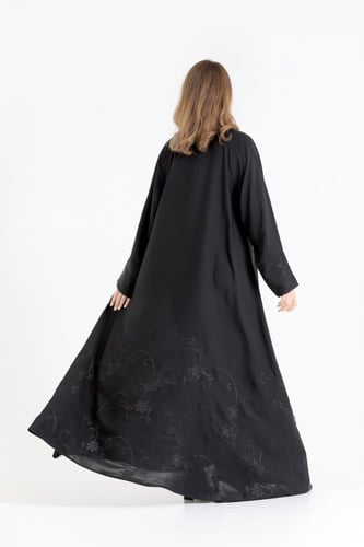 عباية دبل كلوش تطريز