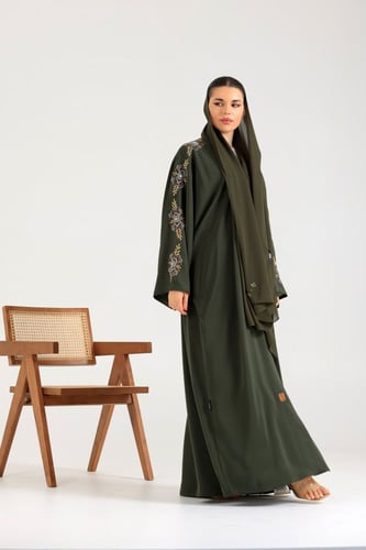 عباية ملون فاشن