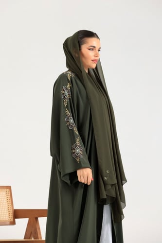 عباية ملون فاشن