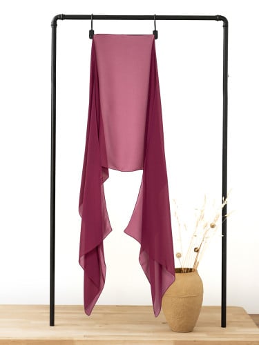 طرحة شيفون فاخرة خفيفة الوزن – لفّة حجاب أنثوية أن...