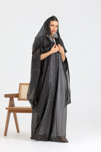 عباية سهرات بكرستال سوارفيسكي