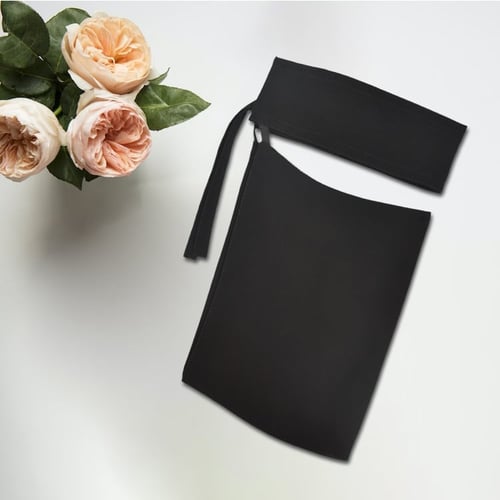 نقاب قصير قماش طبيعي- ماركة بدون اسم