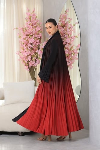 عباية دبل كلوش الوان امواج تكسيرات