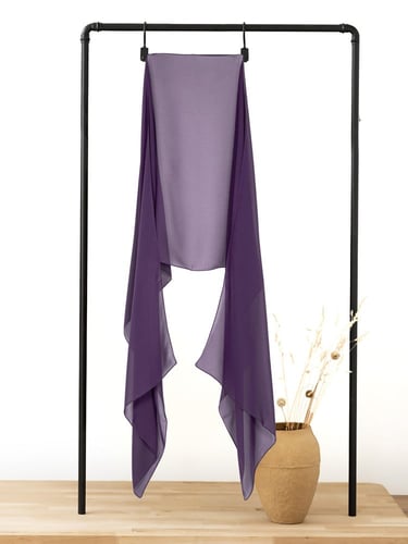 طرحة شيفون فاخرة خفيفة الوزن – لفّة حجاب أنثوية أن...