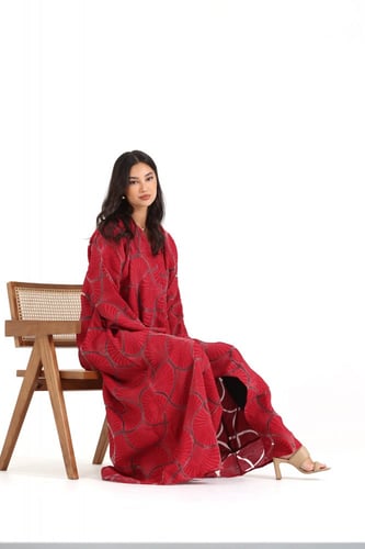 عباية ملون تطريز يدوي