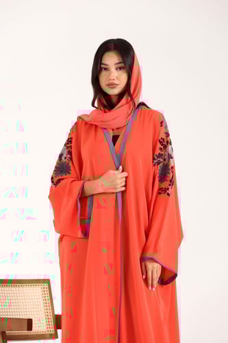 عباية ملون فاشن