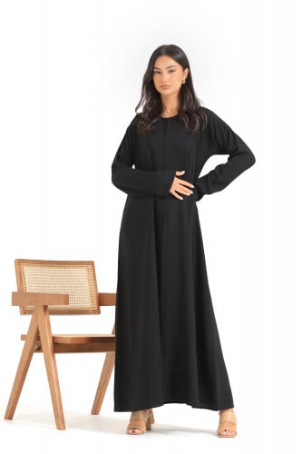 عباية سادة كلاسيك قماش بدون اسم المميز -عباية فقط