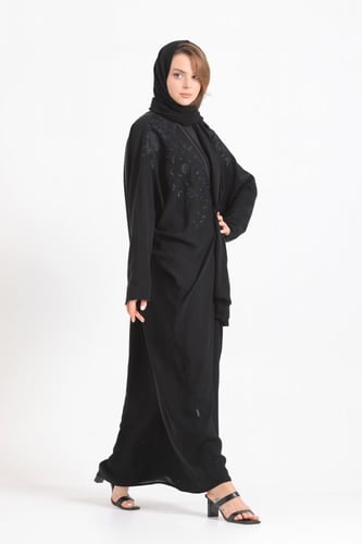 عباية فراشة تطريز