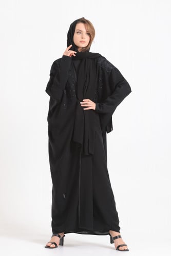 عباية فراشة تطريز