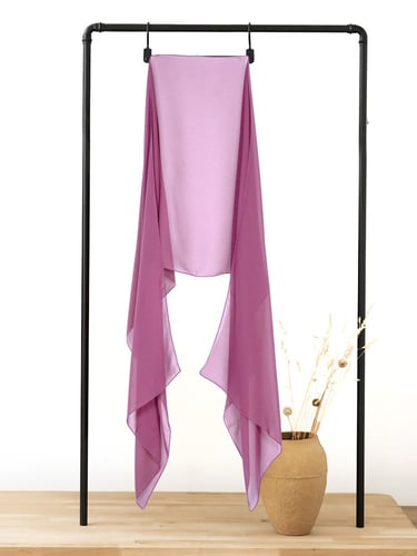 طرحة شيفون فاخرة خفيفة الوزن – لفّة حجاب أنثوية أن...